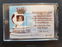 Charlie and the Chocolate Factory Artbox Prop Card Chilli Chocolate Creme Candy Wrapper Back 70