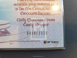 Charlie and the Chocolate Factory Artbox Prop Card Chilli Chocolate Creme Candy Wrapper Number 2330