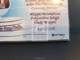 Charlie and the Chocolate Factory Artbox Prop Card Whipple Scrumptious Fudgemellow Delight Candy Wrapper Number 1530