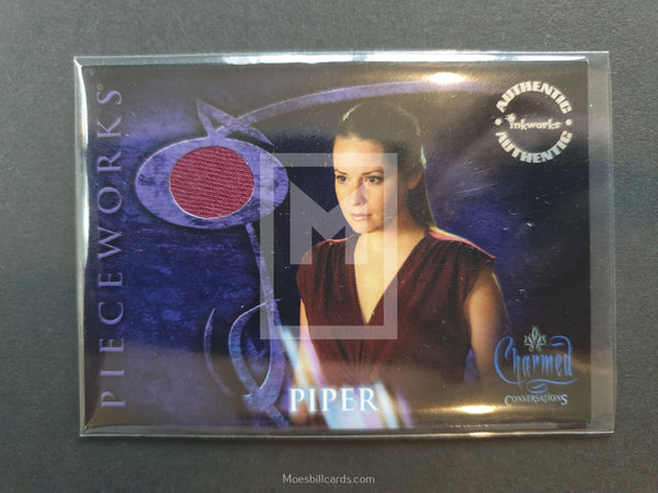 2005 Inkworks Charmed Conversations PWCC2 Piper Pieceworks Trading Card - Holly Marie Combs - Front