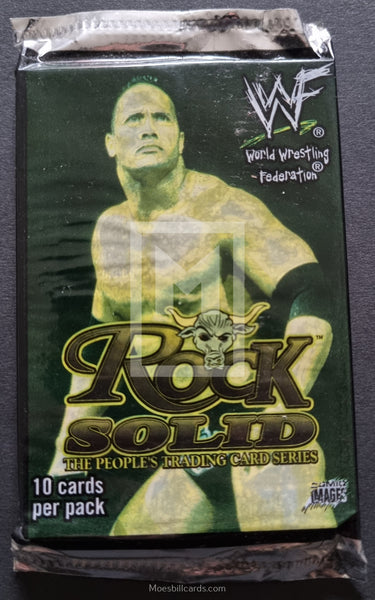 Comic Images WWF WWE The Rock Solid Trading Card Pack Front