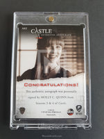 2014 Castle Season 3 & 4 Molly C Quinn A02 Autograph Trading Card Back