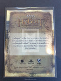 Cryptozoic The Hobbit An Unexpected Journey Lenticular KA-03 3d Poster Insert Chase Trading Card Back