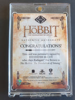 Cryptozoic The Hobbit Desolation of Smaug Sylvester McCoy Radagast Autograph Trading Card Back