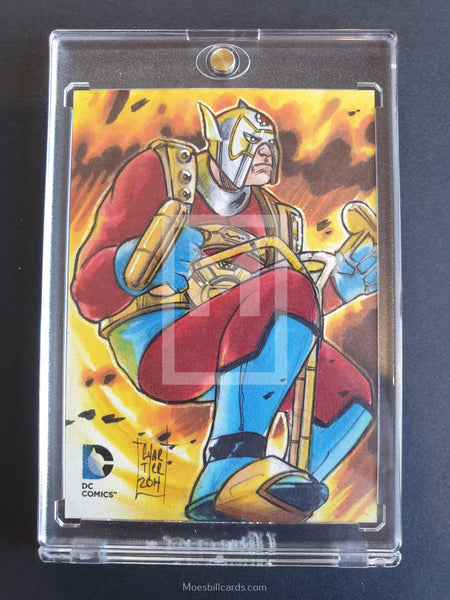 DC Epic Battles Cryptozoic Astro Harness Sketch Trading Card Front
