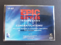      DC Epic Battles Cryptozoic Harley Quinn Totally Fabricated Trading Card Back M-07
