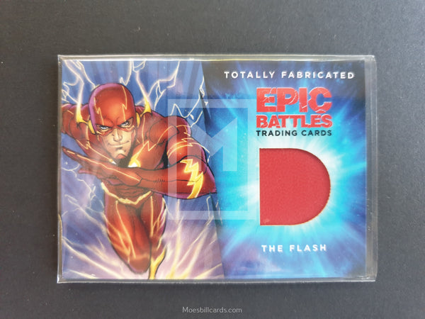 DC Epic Battles Cryptozoic The Flash Totally Fabricated Trading Card Front M-06