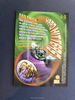 DC Legends Power Chrome Premiere Edition Hard Hitters Insert Trading Card Aquaman H16 Back