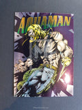 DC Legends Power Chrome Premiere Edition Hard Hitters Insert Trading Card Aquaman H16 Front