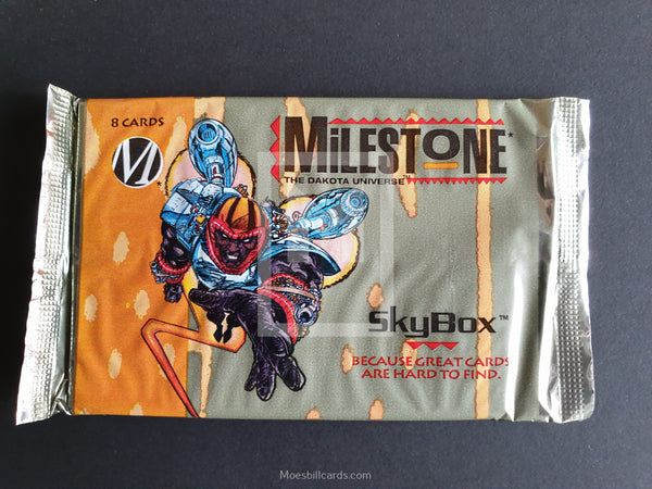 DC Milestone Skybox Trading Card Pack Front