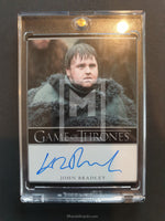 Game of Thrones Season 1 Bordered Autograph Trading Card Bradley Front
