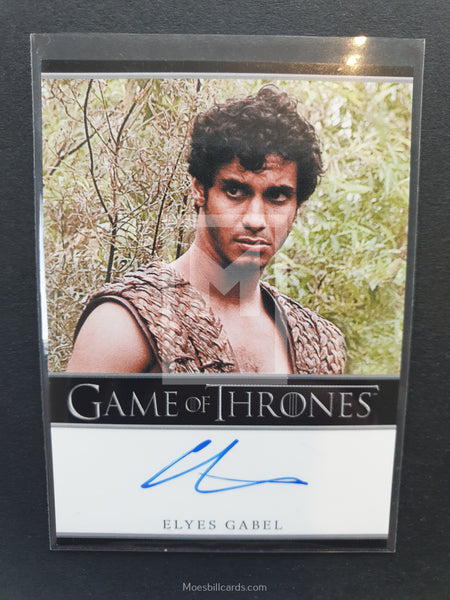 Game of Thrones Season 1 Bordered Autograph Trading Card Gabel Front