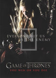 2012 Game of Thrones Season 1 Insert You Win or You Die Trading Card SP2 Front