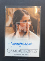 Game of Thrones Season 3 Amrita Full Bleed Autograph Trading Card Front