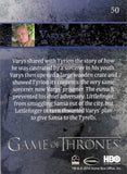 2014 Game of Thrones Season 3 Foil Parallel Trading Card 50 Back