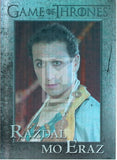 2014 Game of Thrones Season 3 Foil Parallel Base 78 Trading Card: Razdal Mo Eraz