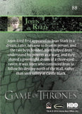 2014 Game of Thrones Season 3 Foil Parallel Trading Card 88 Back