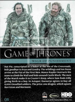 2014 Game of Thrones Season 3 Foil Parallel Trading Card 8 Back