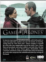 2014 Game of Thrones Season 3 Foil Parallel Trading Card 9 Back