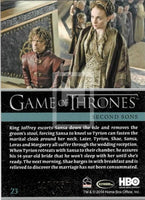 2014 Game of Thrones Season 3 Gold Parallel Trading Card 23 Back