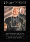 2014 Game of Thrones Season 3 The Quotable Insert Trading Card Q22 Front