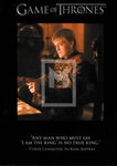 2014 Game of Thrones Season 3 The Quotable Insert Trading Card Q24 Front