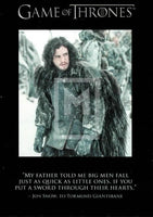 2014 Game of Thrones Season 3 The Quotable Insert Trading Card Q29 Front