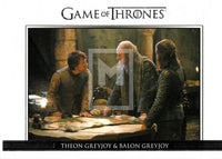 2014 Game of Thrones Season 3 Insert Relationships Trading Card DL10 Front Theon Greyjoy