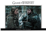 2014 Game of Thrones Season 3 Insert Relationships Trading Card DL13 Front Samwell Tarly & Gilly