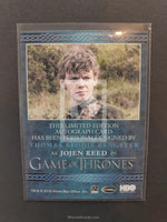 Game of Thrones Season 3 Sangster Blue Autograph Trading Card Back