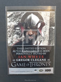 2015 Game of Thrones Season 4 Ian Whyte as Gregor Clegane Autograph Trading Card Back