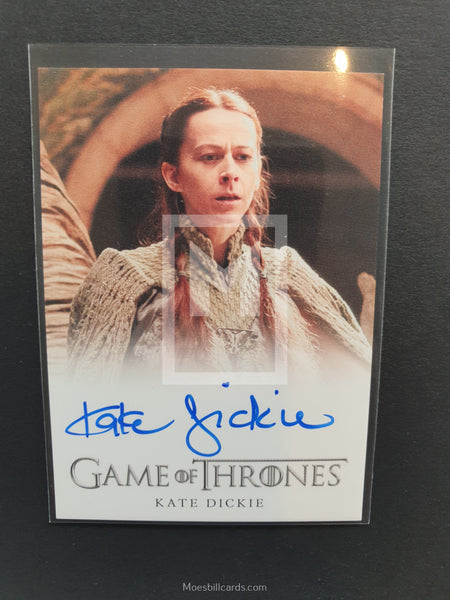 Game of Thrones Season 4 Dickie Full Bleed Autograph Trading Card Front