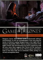 2015 Game of Thrones Season 4 Foil Parallel Trading Card 11 Back