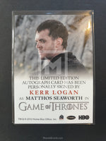 Game of Thrones Season 4 Full Bleed Autograph Trading Card Logan Front