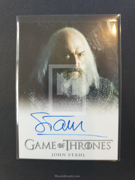 Game of Thrones Season 4 Full Bleed Autograph Trading Card Stahl Front