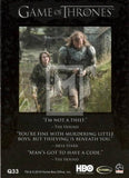 2015 Game of Thrones Season 4 The Quotable Insert Trading Card Q33 Back