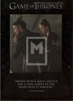 2015 Game of Thrones Season 4 The Quotable Insert Trading Card Q35 Front