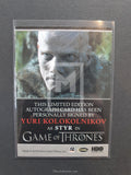 Game of Thrones Season 4 Yuri Bordered Autograph Trading Card Back