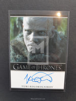 Game of Thrones Season 4 Yuri Bordered Autograph Trading Card Front