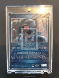 Game of Thrones Season 5 Bjornsson Autograph Trading Card Blue Back