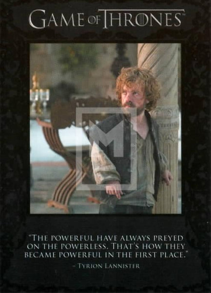 2016 Game of Thrones Season 5 Insert The Quotable Trading Card Q41 Front