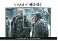 2016 Game of Thrones Season 5 Insert Relationships Trading Card DL28 Front Jon Snow