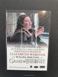 Game of Thrones Season 5 Webster Full Bleed Autograph Trading Card Back