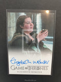 Game of Thrones Season 5 Webster Full Bleed Autograph Trading Card Front