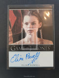Game of Thrones Season 6 Bordered Autograph Trading Card Powell Front