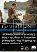 2017 Game of Thrones Season 6 Foil Parallel Trading Card 18 Back