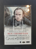 Game of Thrones Season 6 Full Bleed Autograph Trading Card Crompton Back