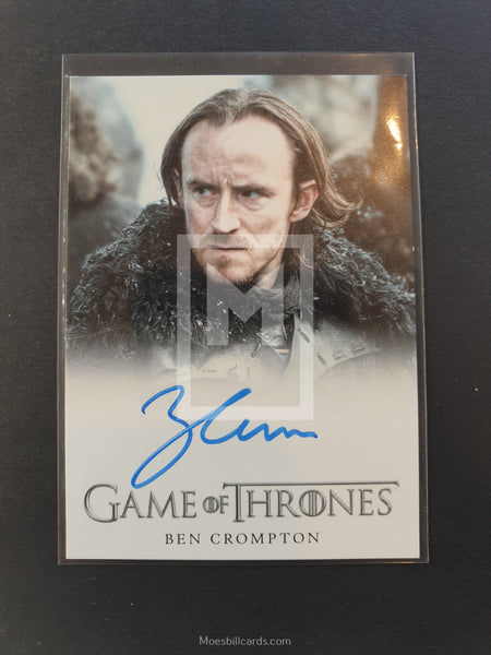 Game of Thrones Season 6 Full Bleed Autograph Trading Card Crompton Front