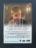 Game of Thrones Season 6 Full Bleed Autograph Trading Card Dean Back
