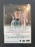 Game of Thrones Season 6 Full Bleed Autograph Trading Card Keyworth Back
